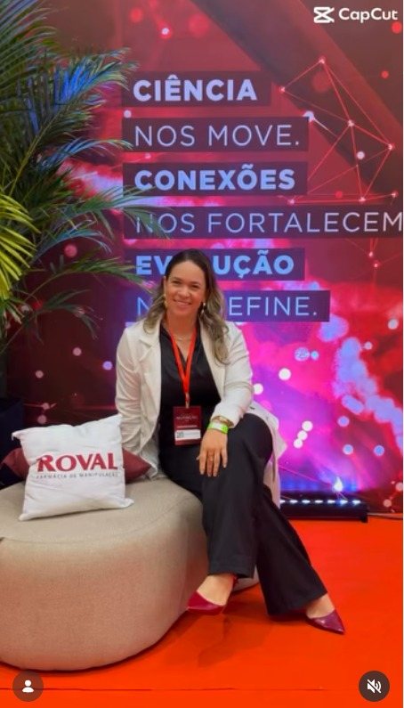 Publicação de @elionailynutri sobre a XIII Jornada de Nutrição Roval